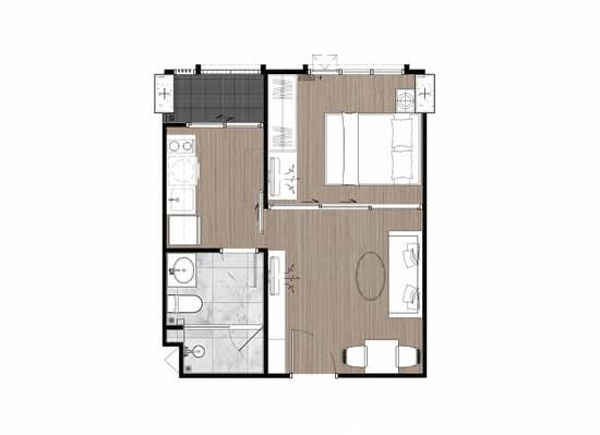 Newera Condo Ekamai-Ramintra : นีเวร่า คอนโด เอกมัย–รามอินทรา - Floor Plan