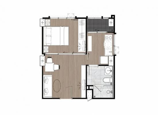 Newera Condo Ekamai-Ramintra : นีเวร่า คอนโด เอกมัย–รามอินทรา - Floor Plan