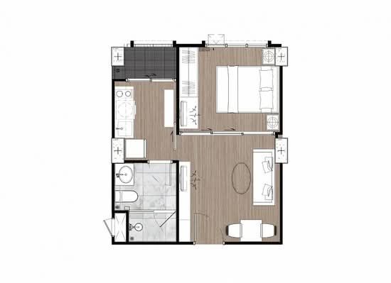 Newera Condo Ekamai-Ramintra : นีเวร่า คอนโด เอกมัย–รามอินทรา - Floor Plan