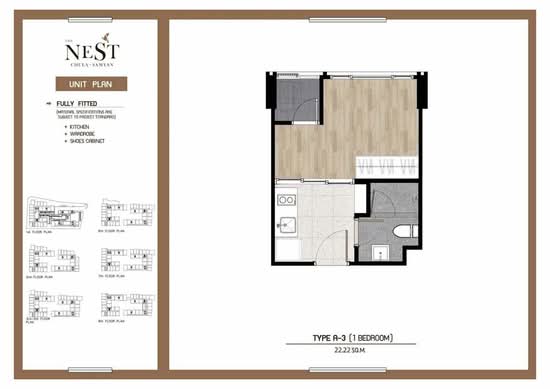 The Nest Chula-Samyan : เดอะ เนสท์ จุฬา-สามย่าน - Floor Plan