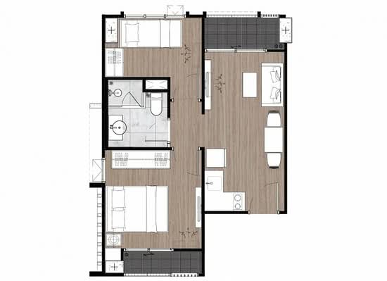 Newera Condo Ekamai-Ramintra : นีเวร่า คอนโด เอกมัย–รามอินทรา - Floor Plan