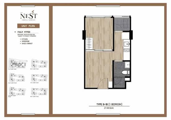 The Nest Chula-Samyan : เดอะ เนสท์ จุฬา-สามย่าน - Floor Plan