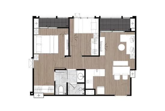 Newera Condo Ekamai-Ramintra : นีเวร่า คอนโด เอกมัย–รามอินทรา - Floor Plan