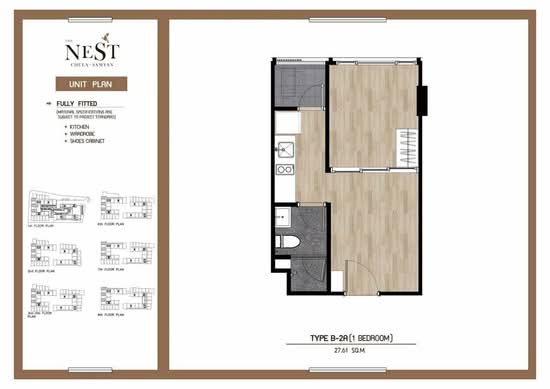 The Nest Chula-Samyan : เดอะ เนสท์ จุฬา-สามย่าน - Floor Plan