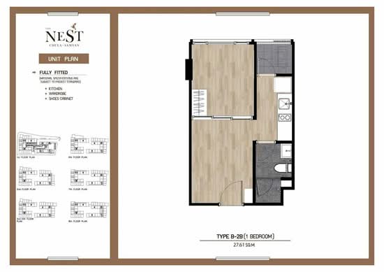 The Nest Chula-Samyan : เดอะ เนสท์ จุฬา-สามย่าน - Floor Plan