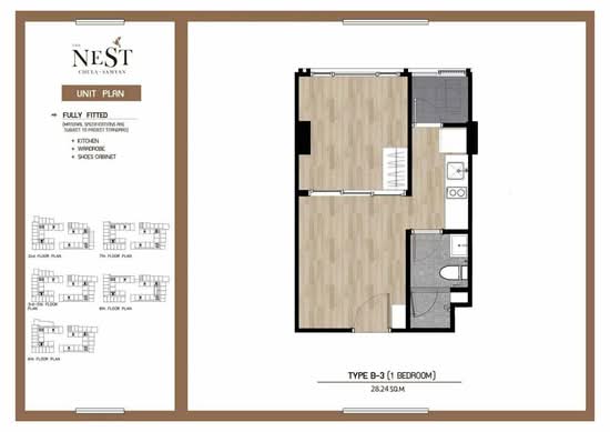 The Nest Chula-Samyan : เดอะ เนสท์ จุฬา-สามย่าน - Floor Plan