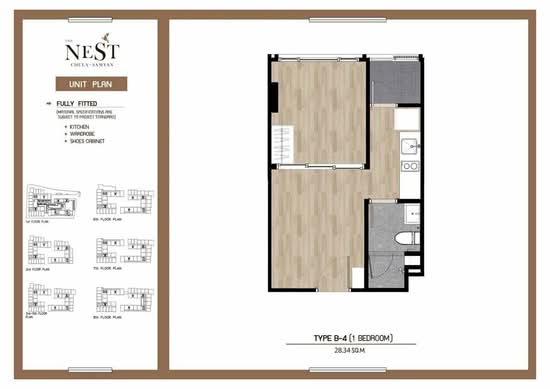 The Nest Chula-Samyan : เดอะ เนสท์ จุฬา-สามย่าน - Floor Plan