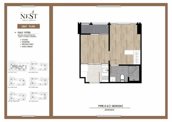 The Nest Chula-Samyan : เดอะ เนสท์ จุฬา-สามย่าน - Floor Plan
