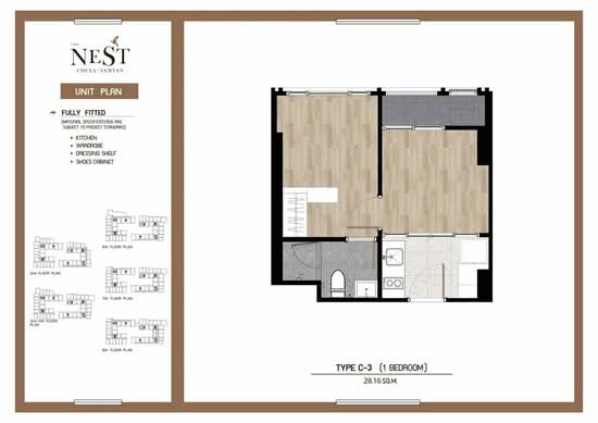 The Nest Chula-Samyan : เดอะ เนสท์ จุฬา-สามย่าน - Floor Plan