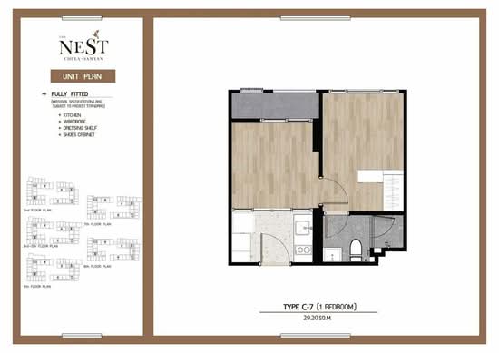 The Nest Chula-Samyan : เดอะ เนสท์ จุฬา-สามย่าน - Floor Plan