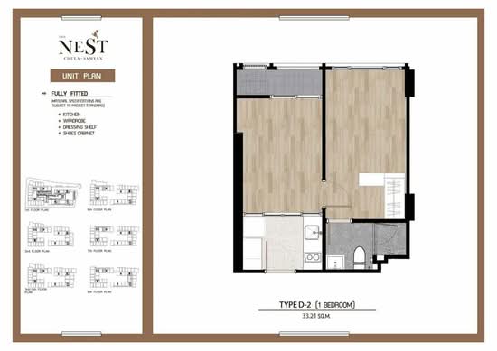 The Nest Chula-Samyan : เดอะ เนสท์ จุฬา-สามย่าน - Floor Plan