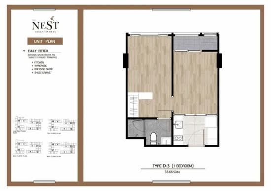 The Nest Chula-Samyan : เดอะ เนสท์ จุฬา-สามย่าน - Floor Plan