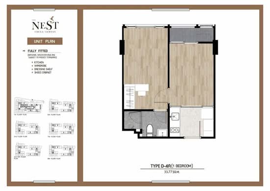 The Nest Chula-Samyan : เดอะ เนสท์ จุฬา-สามย่าน - Floor Plan