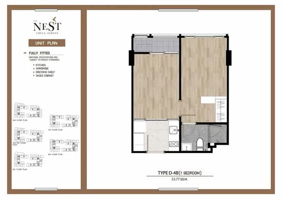 The Nest Chula-Samyan : เดอะ เนสท์ จุฬา-สามย่าน - Floor Plan