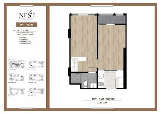 The Nest Chula-Samyan : เดอะ เนสท์ จุฬา-สามย่าน - Floor Plan