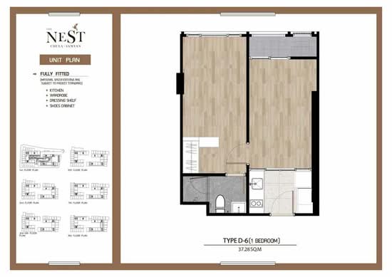 The Nest Chula-Samyan : เดอะ เนสท์ จุฬา-สามย่าน - Floor Plan
