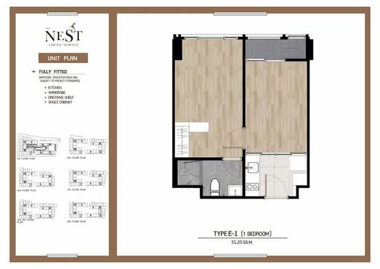 The Nest Chula-Samyan : เดอะ เนสท์ จุฬา-สามย่าน - Floor Plan