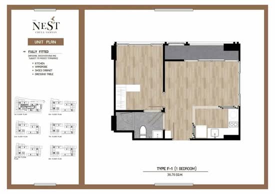 The Nest Chula-Samyan : เดอะ เนสท์ จุฬา-สามย่าน - Floor Plan
