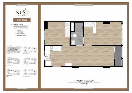 The Nest Chula-Samyan : เดอะ เนสท์ จุฬา-สามย่าน - Floor Plan