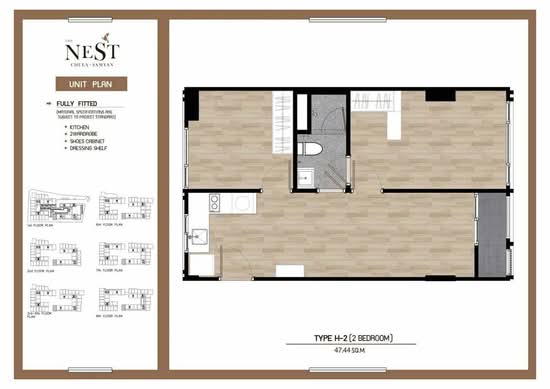 The Nest Chula-Samyan : เดอะ เนสท์ จุฬา-สามย่าน - Floor Plan