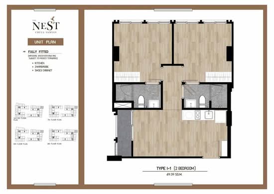 The Nest Chula-Samyan : เดอะ เนสท์ จุฬา-สามย่าน - Floor Plan