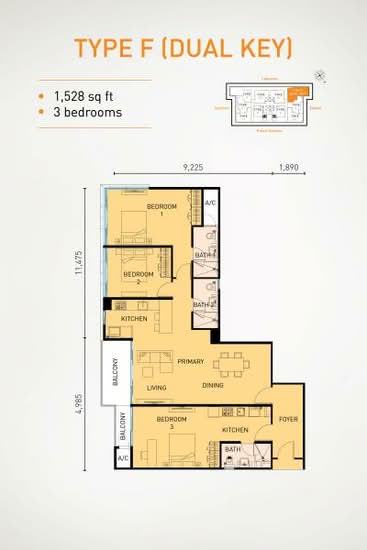Sunway Citrine Residences - Floor Plan - iProperty.com.my
