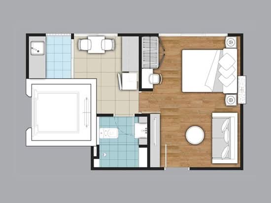 Be Condo Phaholyothin - Floor Plan