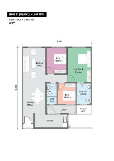 Residensi Taman Pelangi Indah - Floor Plan - iProperty.com.my