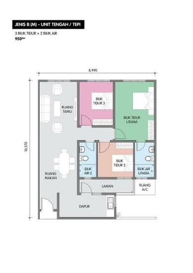 Residensi Taman Pelangi Indah - Floor Plan - iProperty.com.my