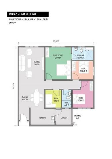 Residensi Taman Pelangi Indah - Floor Plan - iProperty.com.my