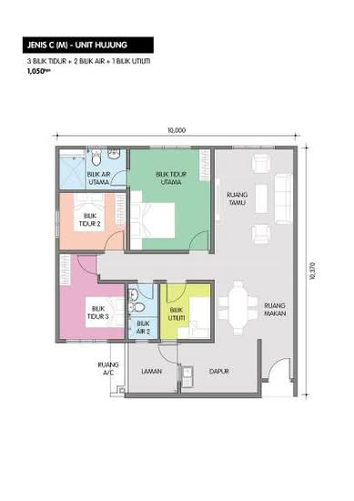 Residensi Taman Pelangi Indah - Floor Plan - iProperty.com.my