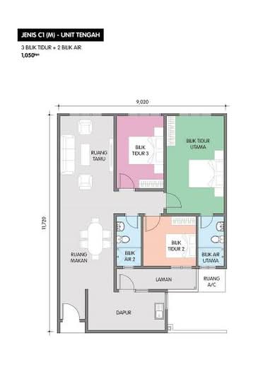 Residensi Taman Pelangi Indah - Floor Plan - iProperty.com.my