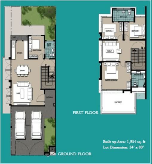The Linea @ Enstek - Floor Plan - iProperty.com.my