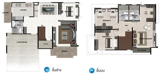 Perfect Place Sukhumvit 77-Suvarnabhumi - Floor Plan