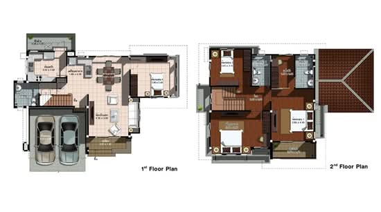 Saransiri Thakham-Rama 2 : สราญสิริ ท่าข้าม-พระราม 2 - Floor Plan