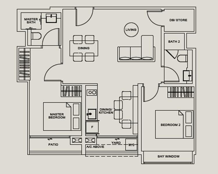 Tedge, 328 Changi Road, Eunos / Geylang / Paya Lebar, 2 Bedrooms, 775 sqft, Condominium For Rent, by Rita Danani, 500251419 - PropertyGuru.com.sg