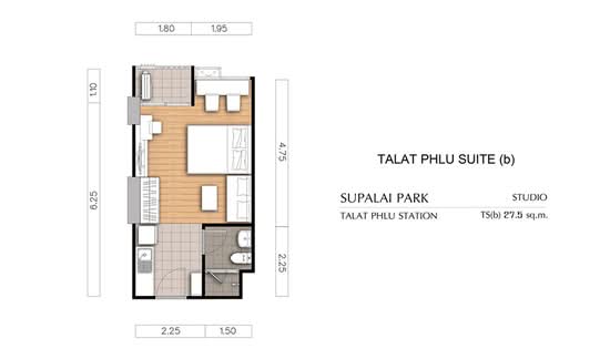 Supalai Park Talat Phlu Station : ศุภาลัย ปาร์ค สถานีตลาดพลู - Floor Plan