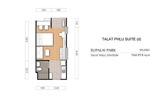 Supalai Park Talat Phlu Station : ศุภาลัย ปาร์ค สถานีตลาดพลู - Floor Plan