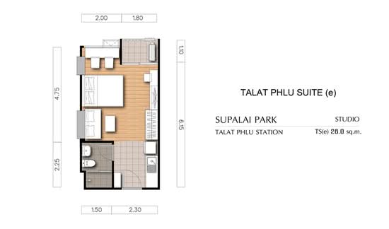 Supalai Park Talat Phlu Station : ศุภาลัย ปาร์ค สถานีตลาดพลู - Floor Plan