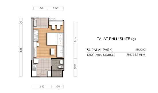 Supalai Park Talat Phlu Station : ศุภาลัย ปาร์ค สถานีตลาดพลู - Floor Plan