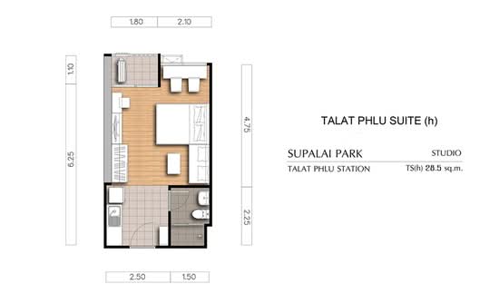 Supalai Park Talat Phlu Station : ศุภาลัย ปาร์ค สถานีตลาดพลู - Floor Plan