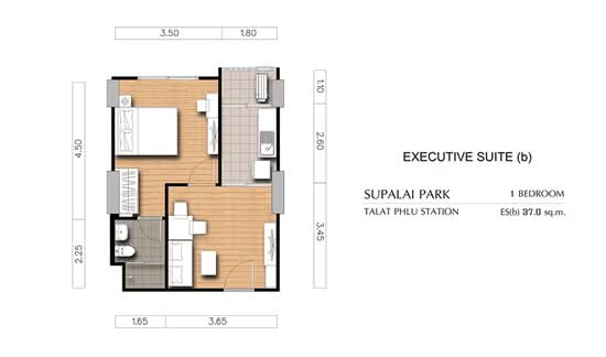 Supalai Park Talat Phlu Station : ศุภาลัย ปาร์ค สถานีตลาดพลู - Floor Plan
