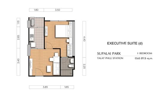 Supalai Park Talat Phlu Station : ศุภาลัย ปาร์ค สถานีตลาดพลู - Floor Plan