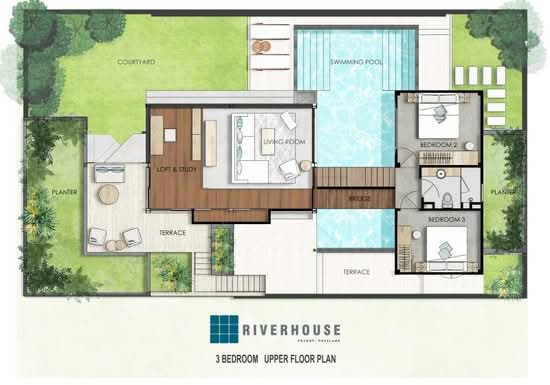 Riverhouse : ริเวอร์เฮ้าส์ - Floor Plan