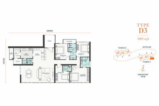 The Peak @ Johor Bahru City Centre - Floor Plan - iProperty.com.my