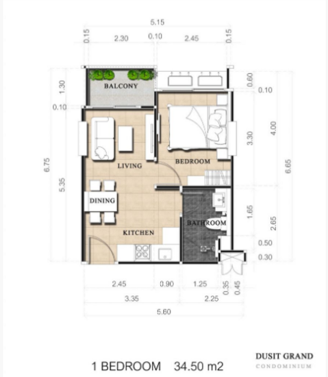 Dusit Grand Park 2 - Floor Plan