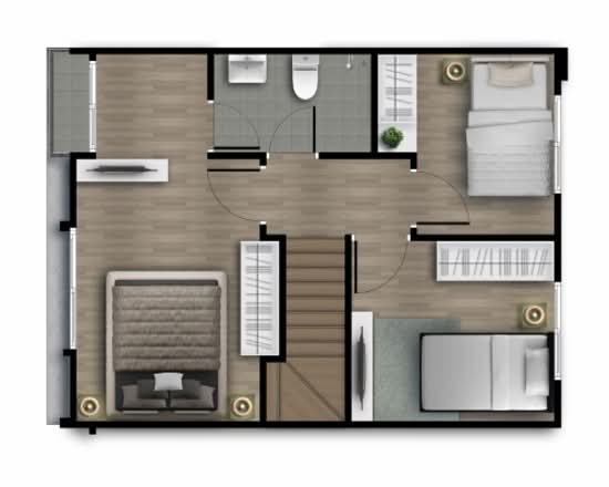 Gusto Townhome Bangna - Suvarnabhumi - Floor Plan