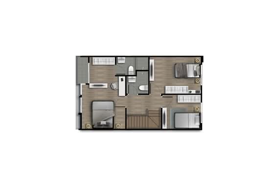 Gusto Townhome Bangna - Suvarnabhumi - Floor Plan
