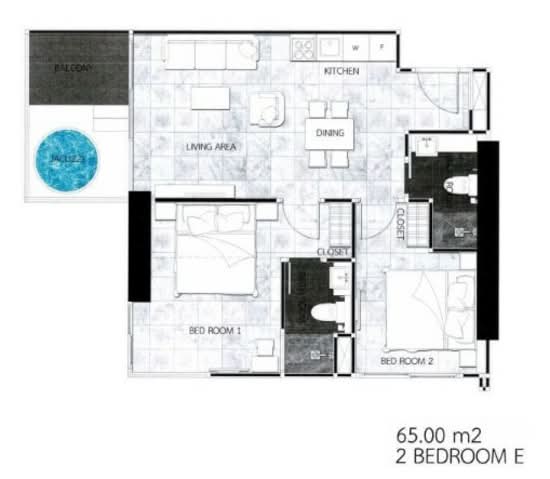 Dusit Grand Tower : ดุสิต แกรนด์ ทาวเวอร์ - Floor Plan
