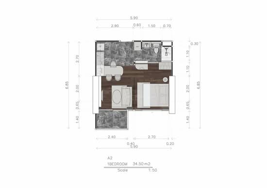 The Luciano Pattaya : เดอะ ลูเซียโน พัทยา - Floor Plan